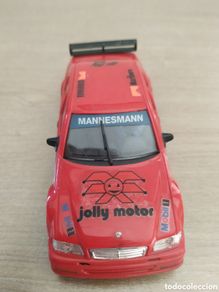 Slot Cars: Mercedes Benz C Klasse de Ninco Rojo con motor de Ninco Nc1 tipo Scalextric